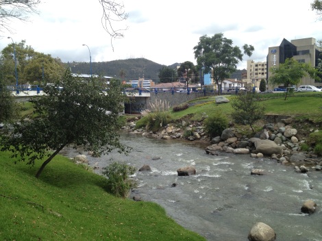 The Tomebamba River - one of the 4 rivers of Santa Ana de Los Cuatro Risa s de Cuenca.
