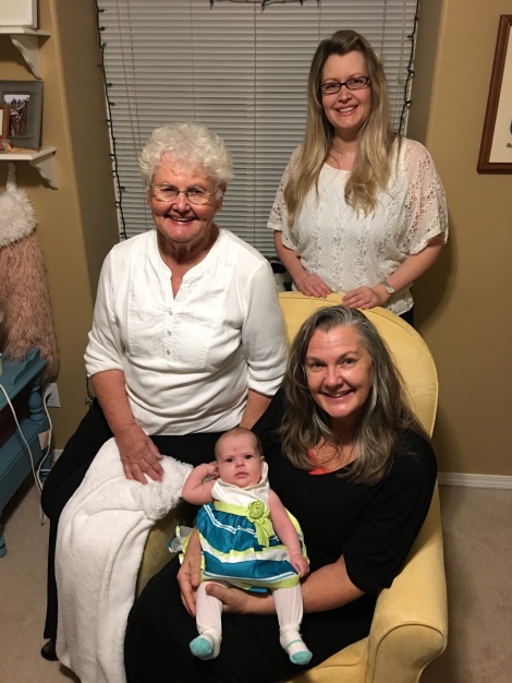 Four generations of 1st-born women.